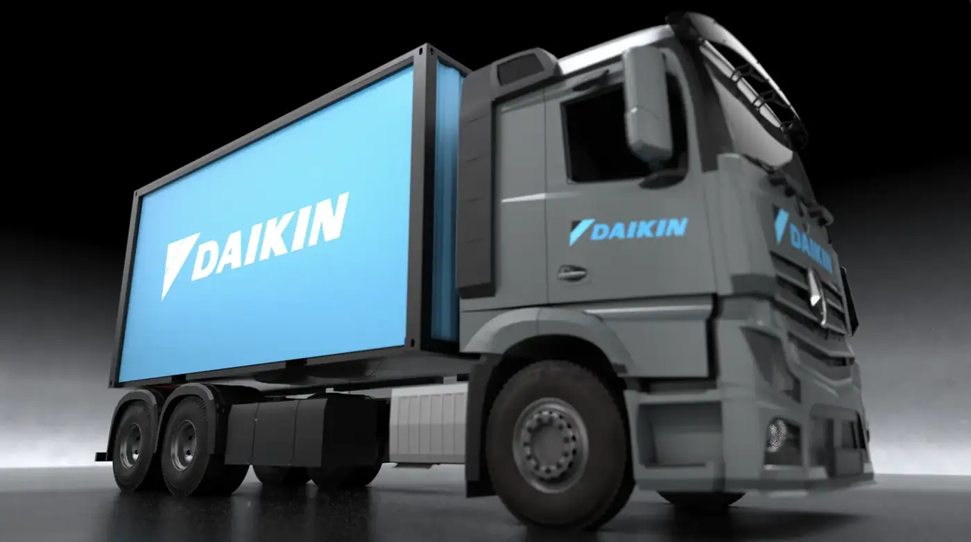Daikin Pop-up Roadshow — μεταφορά