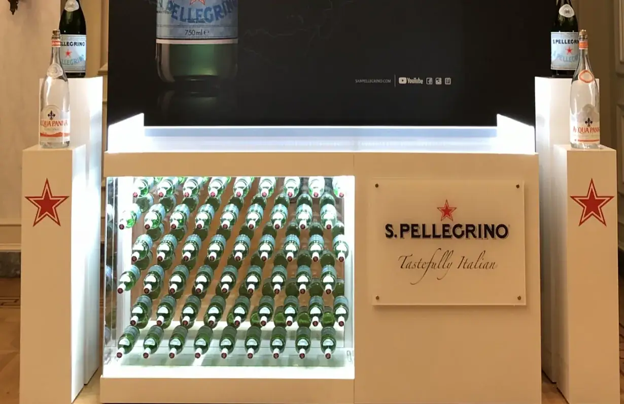 S.Pellegrino — Bottle Wall Display